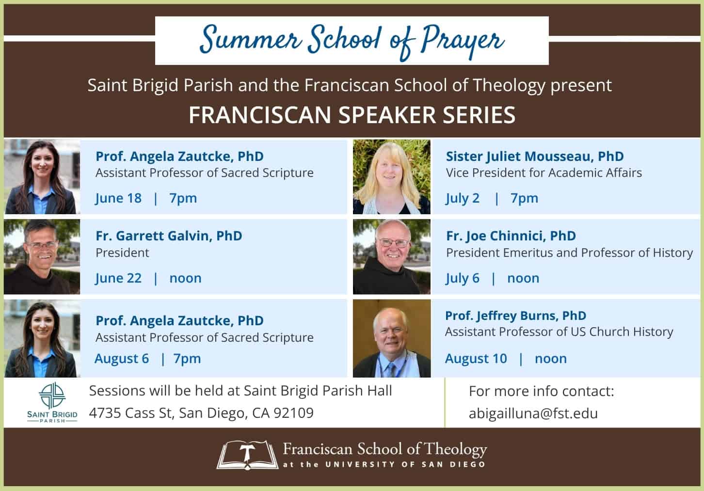 FST at Saint Brigid Summer School of Prayer